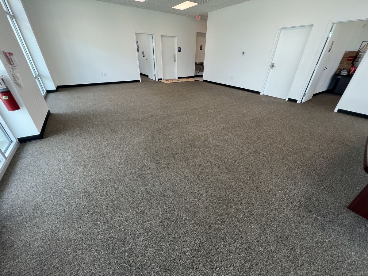 Clean office carpet after extraction